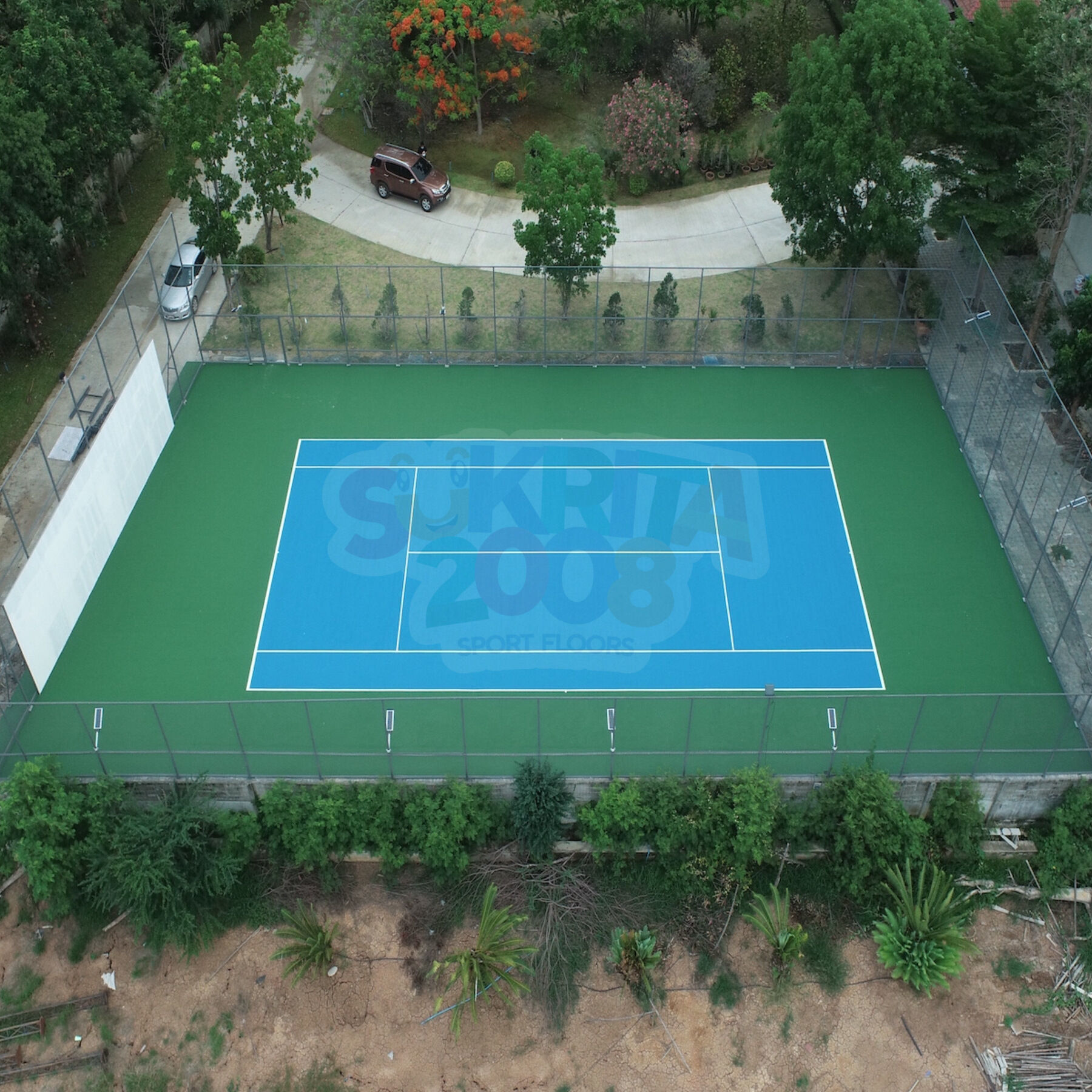พื้นสนามเทนนิส ราคาพื้นสนามเทนนิส  ขนาดสนามเทนนิส